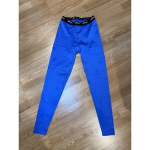 VTG Bollinger Power Shorts men's blue compression Pants stretch elastic waist M